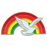 Eagle Emblems P61252 Pin-Bird, Dove, Rainbow (1