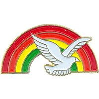 Eagle Emblems P61252 Pin-Bird,Dove,Rainbow (1")