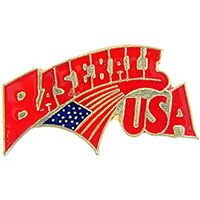 Eagle Emblems P61570 Pin-Baseball,Usa (1")