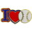 Eagle Emblems P61616 Pin-Baseball, I Heart (1")