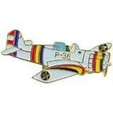 Eagle Emblems P61663 Pin-Apl,P-36 Hawk (1-1/2