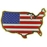Eagle Emblems P61827 Pin-Usa, Map (1