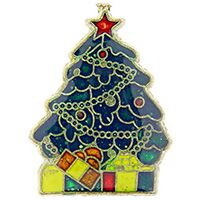 Eagle Emblems P61857 Pin-Hol,Xmas,Tree (1")