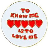 Eagle Emblems P61900 Pin-Fun, To Know Me Is (1