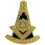 Eagle Emblems P61911 Pin-Org,Masonic Club Trb (1")