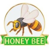 Eagle Emblems P61947 Pin-Bee,Honey (1-1/16