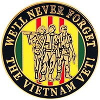Eagle Emblems P62250 Pin-Viet,We&#039;Ll Never (1")