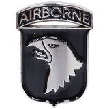 Eagle Emblems P62273 Pin-Army,101St Abn Div (Silver & Black), (1-1/8