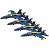 Eagle Emblems P62316 Pin-B/A, A-004 Skyhawk(4) Echelon/Top View (1-1/2