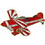 Eagle Emblems P62324 Pin-Apl,Pitts Special,Red (1-1/2")