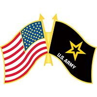 Eagle Emblems P62460 Pin-Army,Flag,Usa/Army (1-1/4")
