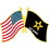 Eagle Emblems P62460 Pin-Army, Flag, Usa/Army (1-1/4")