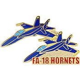 Eagle Emblems P62472 Pin-B/A, Fa-018 Hornets(2) (1-1/2