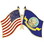 Eagle Emblems P62497 Pin-Usn, Flag, Usa/Usn (1-1/4")