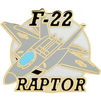 Eagle Emblems P62504 Pin-Apl,F-022 Raptor (1-1/8")