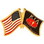 Eagle Emblems P62517 Pin-Kia, Honor Flag/Usa, Bk (1-1/4")