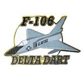 Eagle Emblems P62532 Pin-Apl,F-106 Delta Dart (1-1/2