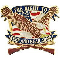 Eagle Emblems P62570 Pin-Gun,Right To Keep,Egl (1-1/8")