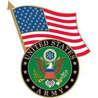 Eagle Emblems P62575 Pin-Army Symbol,W/Usa Flag (1-1/4")