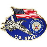 Eagle Emblems P62577 Pin-Usn,Services Logo (1-1/4