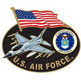 Eagle Emblems P62578 Pin-Usaf, Services, Badge (1-1/4