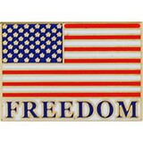 Eagle Emblems P62582 Pin-Usa Flag,Freedom (1-1/8