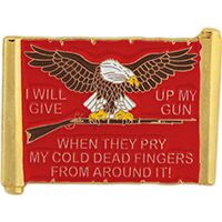 Eagle Emblems P62586 Pin-Gun,I Will Give Up My (1")