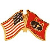 Eagle Emblems P62589 Pin-Kia, Honor Flag/Usa, Rd (1-1/4