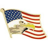 Eagle Emblems P62590 Pin-Usa, Flag, Eagle, Head (1-3/8