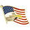 Eagle Emblems P62590 Pin-Usa, Flag, Eagle, Head (1-3/8")