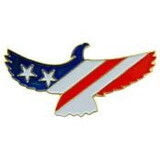 Eagle Emblems P62596 Pin-Usa, Flag, Eagle, Stars (1