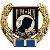 Eagle Emblems P62616 Pin-Pow*Mia Wreath Korea (1-1/8