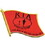Eagle Emblems P62618 Pin-Kia,Honor Flag,Red (1-1/8")