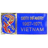 Eagle Emblems P62658 Pin-Viet, Bdg, 198Th Inf.Bg 1967-1971 (1-1/8