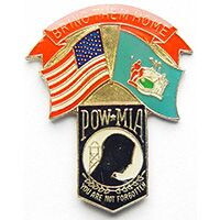 Eagle Emblems P62672 Pin-Pow/Usa/Ny (CLOSEOUT), (1-1/4")