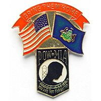 Eagle Emblems P62673 Pin-Pow/Usa/Pa (1-1/4")