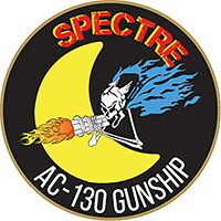 Eagle Emblems P62739 Pin-Usaf,Spectre Ac-130 GUN SHIP, (1")