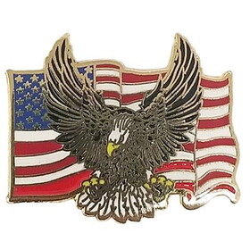 Eagle Emblems P62740 Pin-Usa, Flag, Eagle (1-1/8")