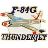 Eagle Emblems P62748 Pin-T/B, F-084G Thunder 1953-1954 (1-1/2