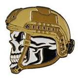 Eagle Emblems P62771 Pin-Skull/Helmet (1-1/8