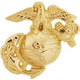 Eagle Emblems P62808 Pin-Usmc, Emblem, B7, Left Collar-Gold Type (7/8
