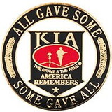 Eagle Emblems P62834 Pin-Kia,Some Gave All SOME GAVE ALL, (1