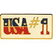 Eagle Emblems P62890 Pin-Usa, Flag, #1 (1")