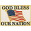 Eagle Emblems P62978 Pin-Usa,Flag,God Bless OUR NATION, (1-1/8")