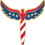 Eagle Emblems P62984 Pin-Usa/Yellow Ribb.Flag (1")