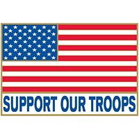 Eagle Emblems P62986 Pin-Usa,Support Our Troops (1-1/8")