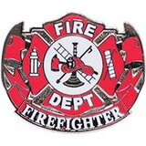 Eagle Emblems P63123 Pin-Fire Dept, Firefighter (1-1/8