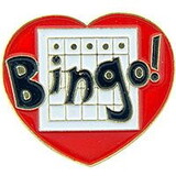 Eagle Emblems P63150 Pin-Game, Bingo, Heart (1