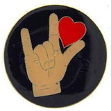 Eagle Emblems P63151 Pin-Hol, Heart, Hand (1