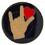 Eagle Emblems P63151 Pin-Hol, Heart, Hand (1")